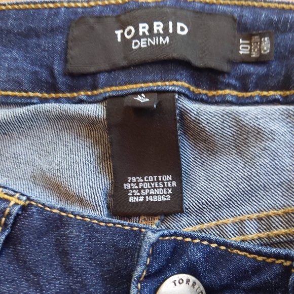 Torrid Medium Rise Skinny Jeans Tall Fit (10T) - Picture 3 of 11
